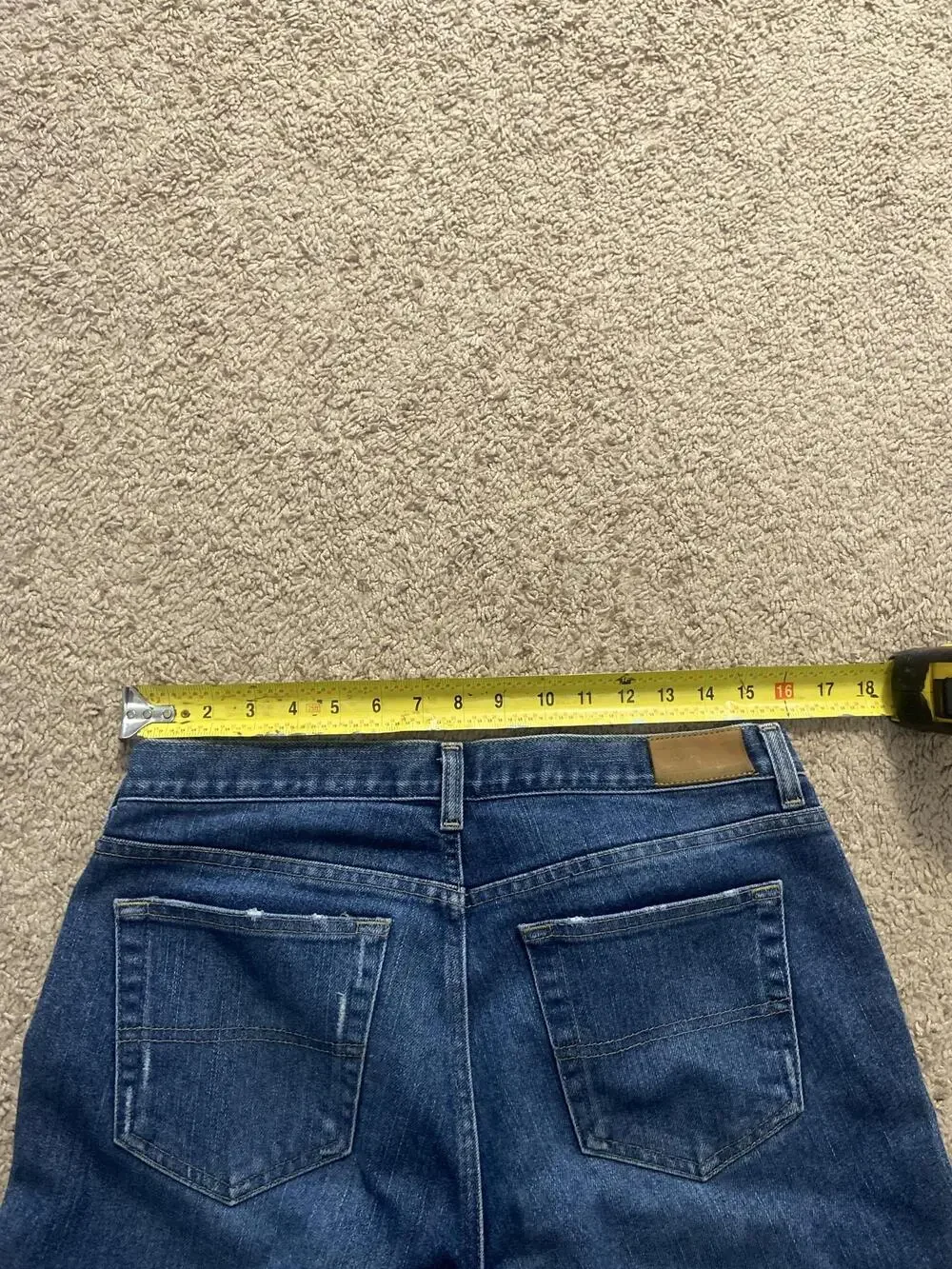 Tommy Hilfiger Jeans Womens 32 Blue Bootcut Mid Rise Distressed Denim Pants